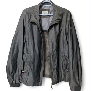 Nwot! Bugatti Houndstooth Pattern Nylon Light Weight Windbreaker Jacket